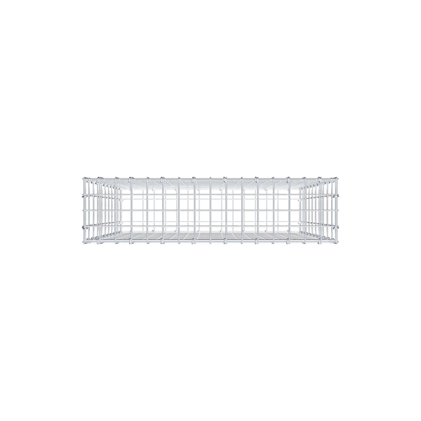 Gabione 100 cm x 80 cm x 20 cm (L x H x T), Maschenweite 5 cm x 10 cm, C-Ring