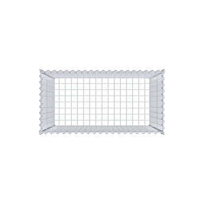 Gabbione aggiuntivo tipo 3 100 cm x 90 cm x 50 cm (L x H x P), dimensione maglia 5 cm x 5 cm, a spirale