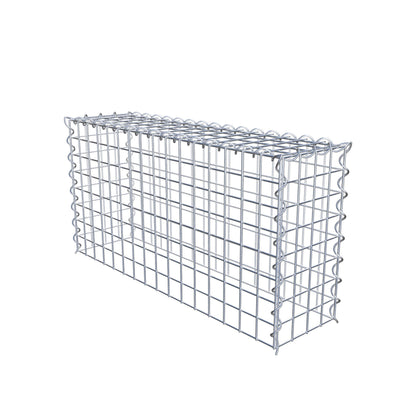 Add-on schanskorf type 3 80 cm x 40 cm x 20 cm (L x H x D), maaswijdte 5 cm x 5 cm, spiraalvormig