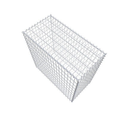 Lot de 2 gabions 100 cm x 100 cm x 50 cm (L x H x P), mailles 5 x 10 cm, spirale