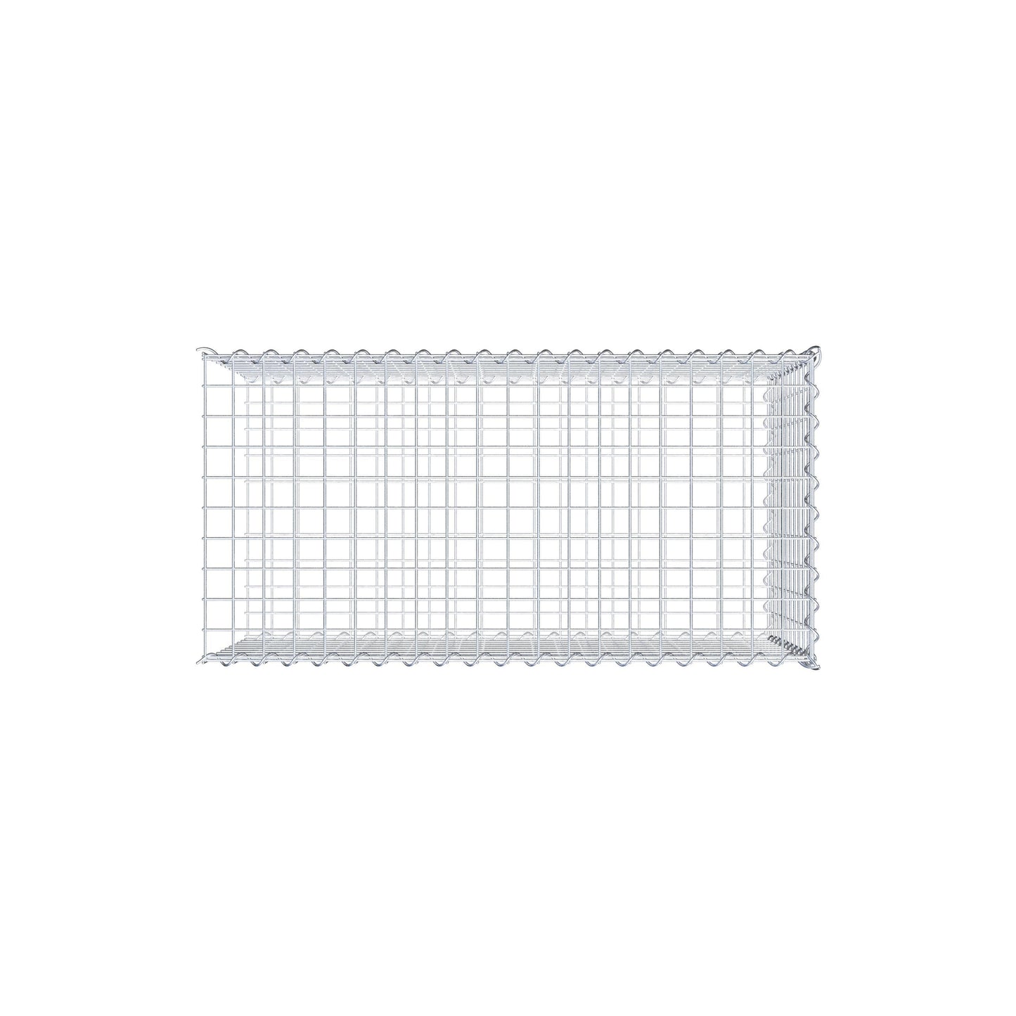 Anbaugabione Typ 2 100 cm x 50 cm x 50 cm (L x H x T), Maschenweite 5 cm x 5 cm, Spirale