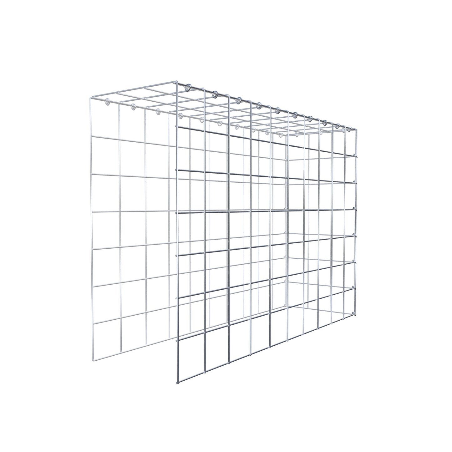 Pilote adicional tipo 4 100 cm x 70 cm x 30 cm (L x A x P), malla 10 cm x 10 cm, anillo en C