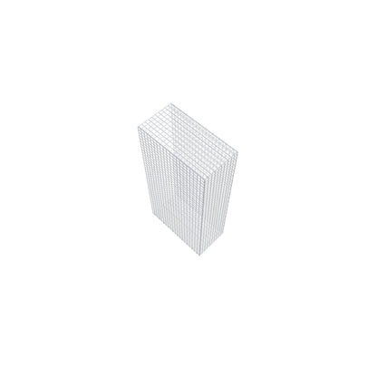 Gabbione fissabile tipo 2 200 cm x 100 cm x 50 cm (L x H x P), maglia 5 cm x 5 cm, anello a C