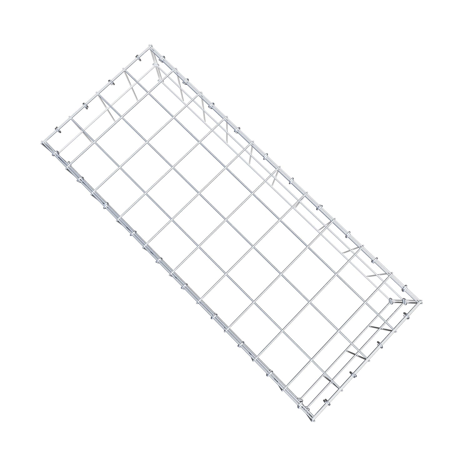 Gabbione aggiuntivo di tipo 3 100 cm x 20 cm x 40 cm (L x H x P), maglia 10 cm x 10 cm, anello a C