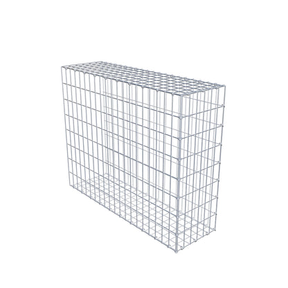 Monteret gabion type 2 100 cm x 80 cm x 30 cm, maskestørrelse 5 cm x 10 cm, C-ring