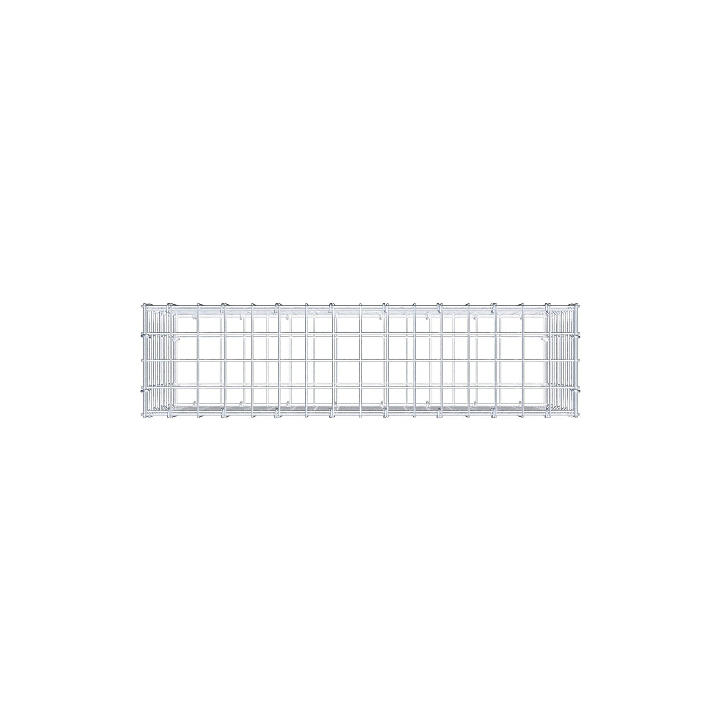Gabbione 80 cm x 40 cm x 20 cm (L x H x P), maglia 5 cm x 5 cm, anello a C
