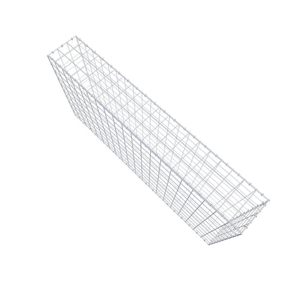 Gavión 200 cm x 100 cm x 30 cm (L x A x P), malla 10 cm x 10 cm, anillo en C