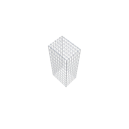 Anbaugabione Typ 3 100 cm x 40 cm x 30 cm (L x H x T), Maschenweite 5 cm x 10 cm, C-Ring