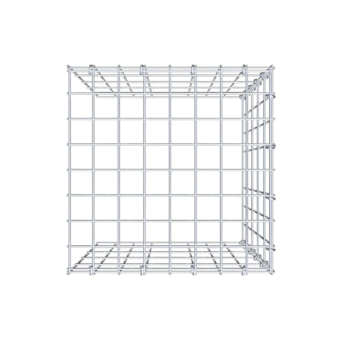 Fourche rapportée type 4 50 cm x 40 cm x 40 cm (L x H x P), mailles 5 cm x 10 cm, anneau C