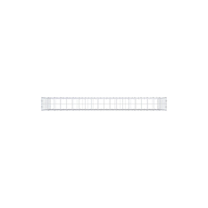 Gabion 200 cm x 100 cm x 20 cm (L x H x D), mesh size 10 cm x 10 cm, C-ring