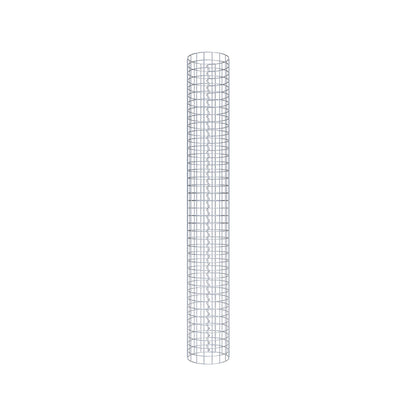 Gabionensäule rund feuerverzinkt, 27 cm Durchmesser, 200 cm Höhe, MW 5 cm x 5 cm