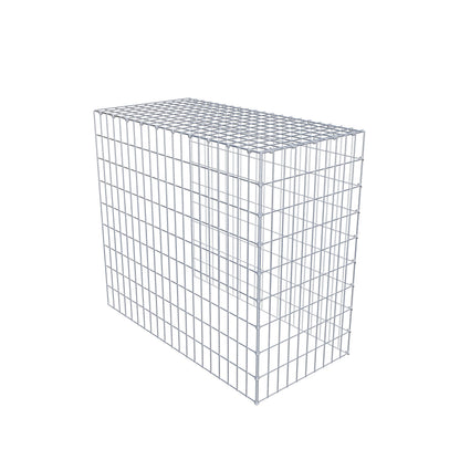 Opbouw schanskorf type 4 100 cm x 90 cm x 50 cm (L x H x D), maaswijdte 5 cm x 10 cm, C-ring