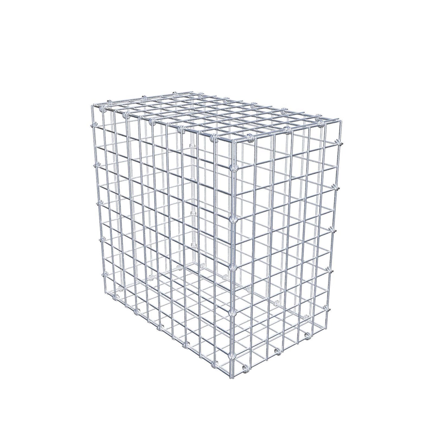 Gabbione 50 cm x 50 cm x 30 cm (L x H x P), maglia 5 x 5 cm, anello a spirale