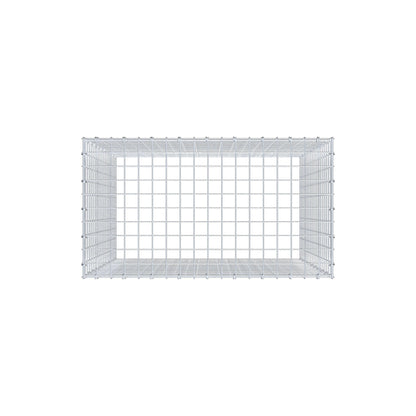 Anbaugabione Typ 3 100 cm x 90 cm x 50 cm (L x H x T), Maschenweite 5 cm x 5 cm, C-Ring