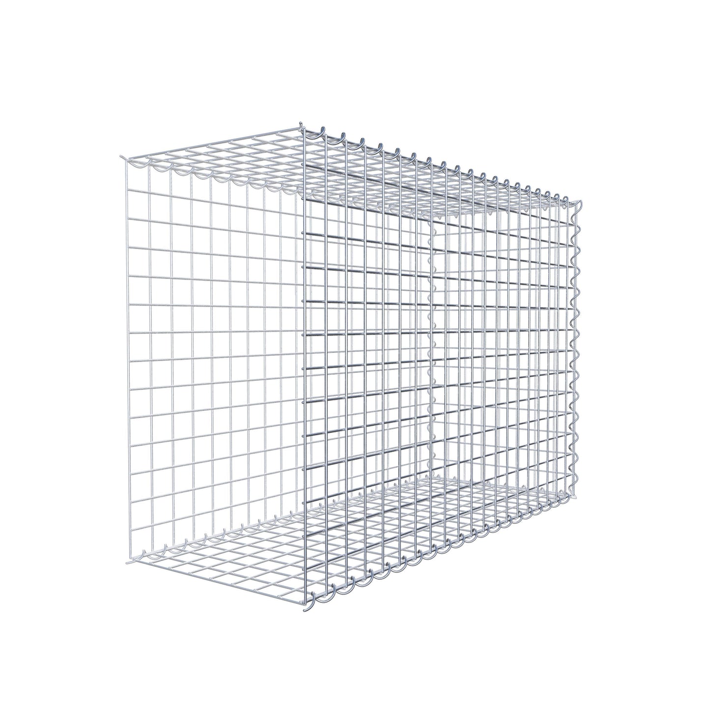Gabion rapporté type 2 100 cm x 70 cm x 40 cm (L x H x P), mailles 5 cm x 5 cm, spirale