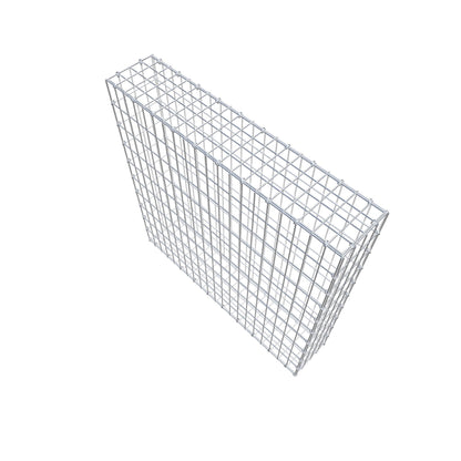 Gabion 100 cm x 100 cm x 20 cm (L x H x D), maskstorlek 5 cm x 10 cm, C-ring