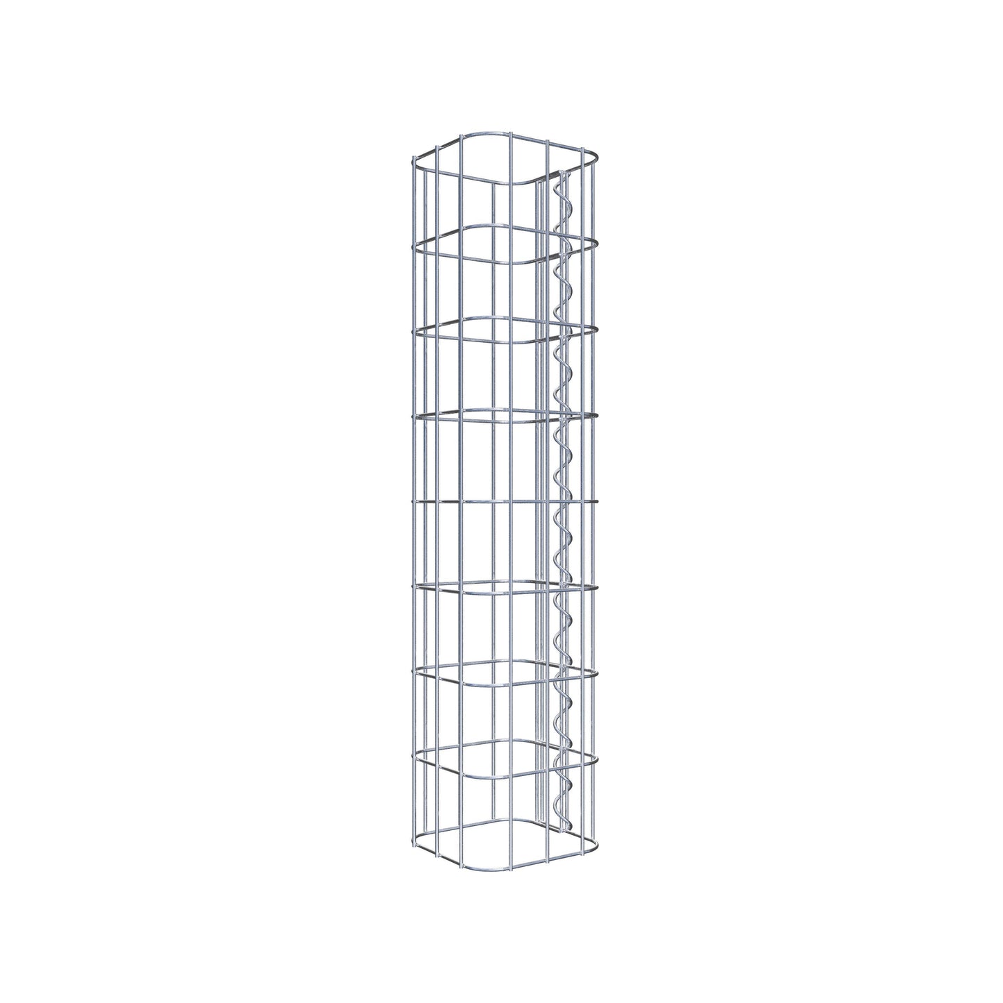 Gabionensäule eckig 17 cm x 17 cm, 80 cm Höhe, MW 5 cm x 10 cm