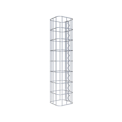 Gabionensäule eckig 17 cm x 17 cm, 80 cm Höhe, MW 5 cm x 10 cm