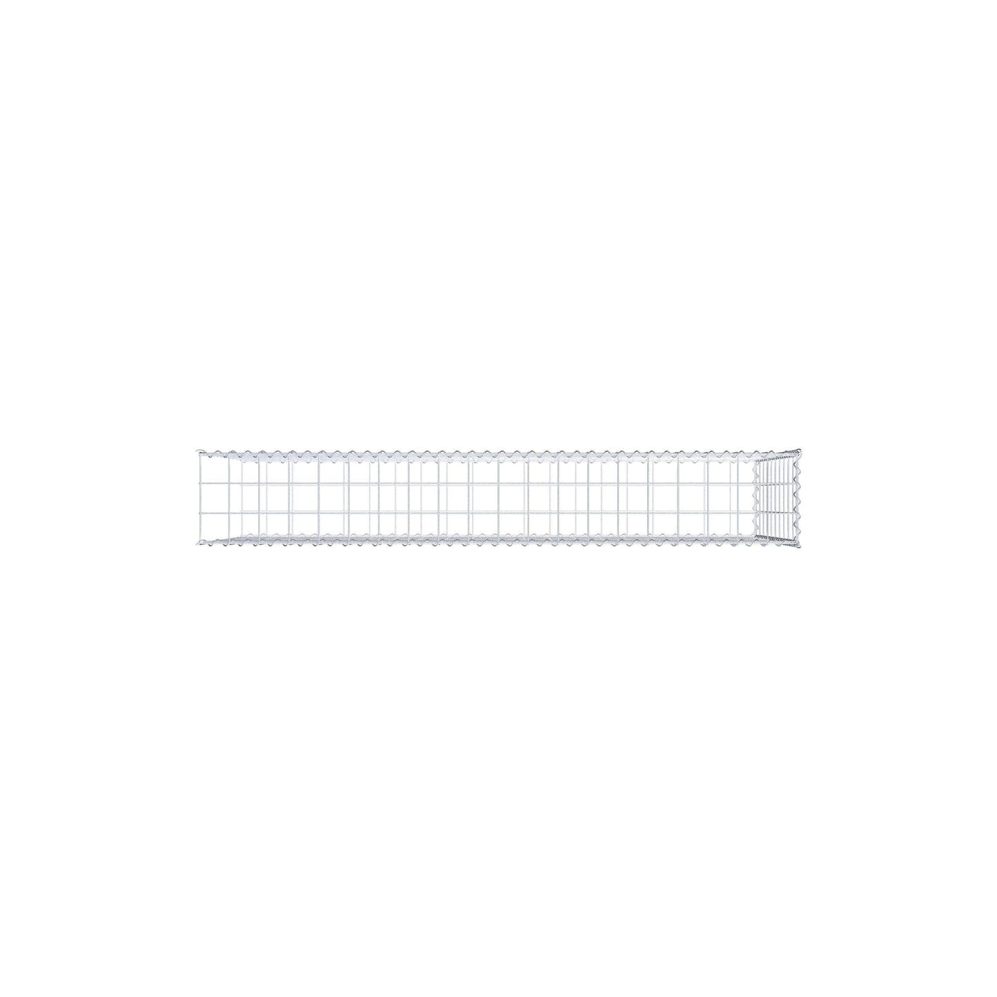 Gavión complementario tipo 2 200 cm x 100 cm x 30 cm (L x A x P), malla 10 cm x 10 cm, espiral