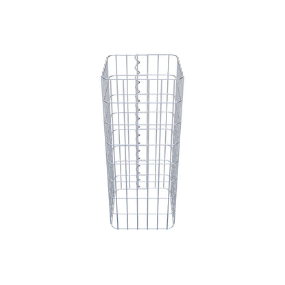 Gabionensäule eckig 32 cm x 32 cm, 80 cm Höhe, MW 5 cm x 10 cm