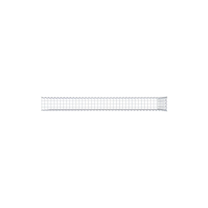 Gabion rapporté type 4 200 cm x 100 cm x 20 cm (L x H x P), mailles 5 cm x 10 cm, spirale