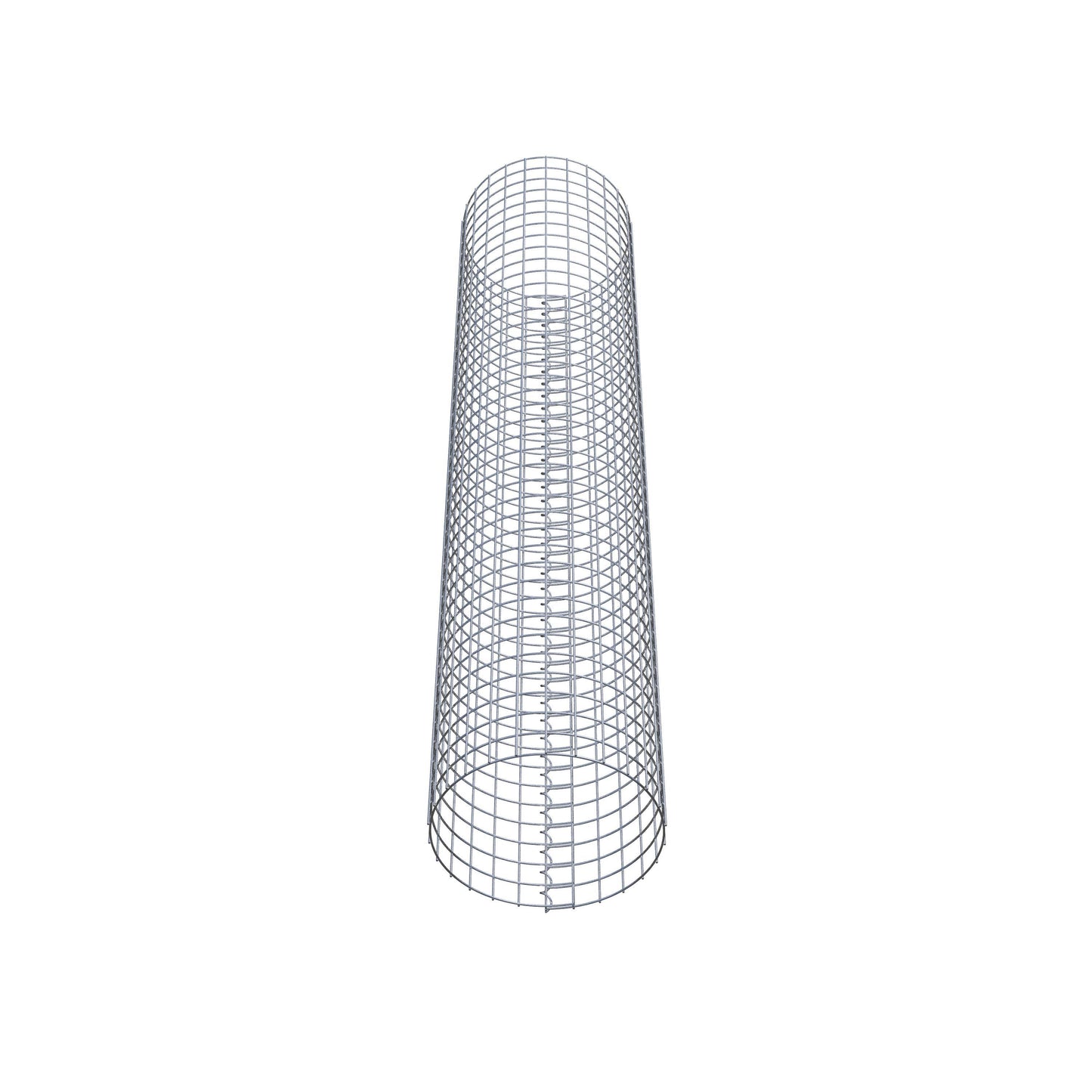 Columna de gaviones redonda de 42 cm de diámetro, 200 cm de altura, malla de 5 cm x 5 cm