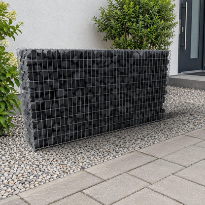 Gabion 200 cm x 100 cm x 30 cm (L x H x D), maskestørrelse 5 cm x 10 cm, spiral