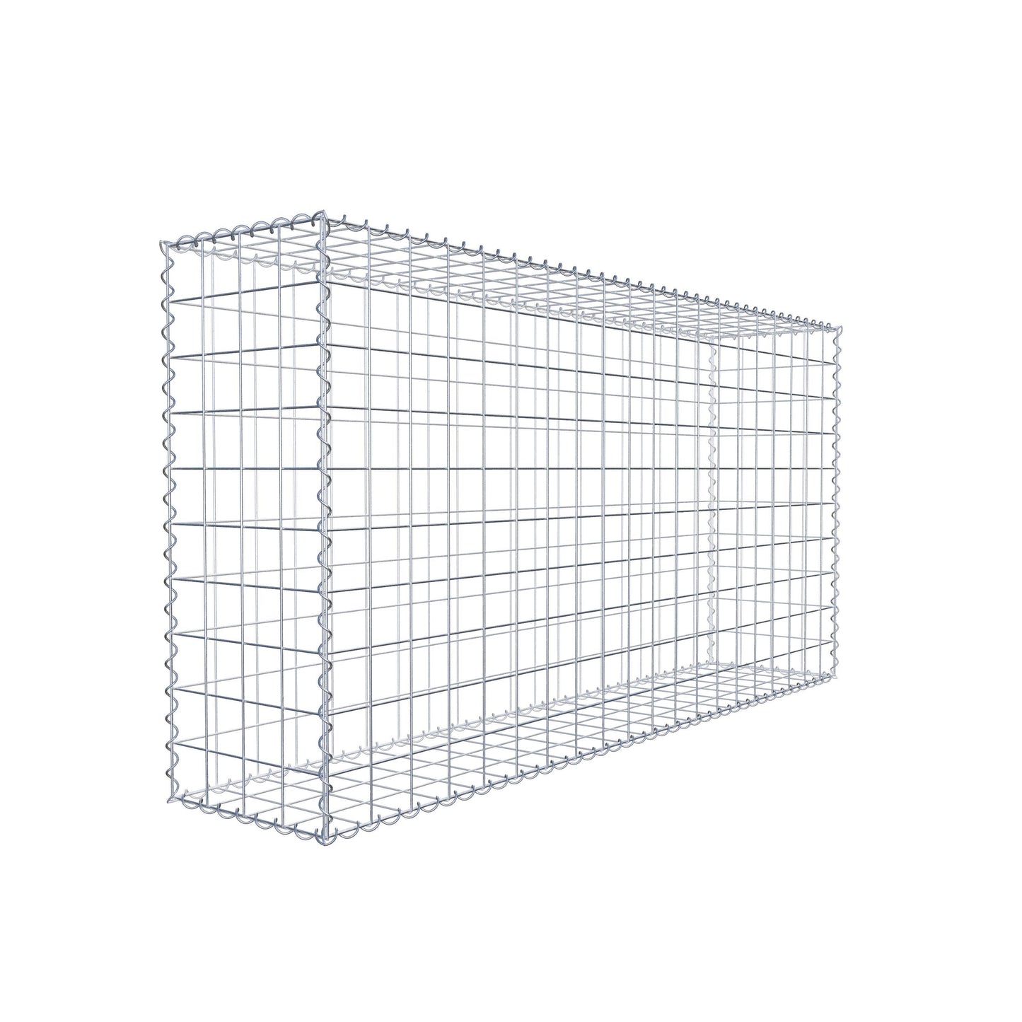Gabione 200 cm x 100 cm x 40 cm (L x H x T), Maschenweite 10 cm x 10 cm, Spirale