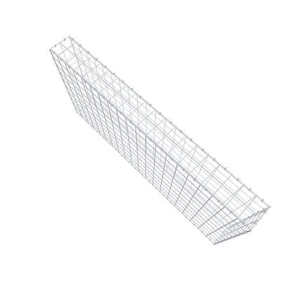 Gabione 200 cm x 100 cm x 20 cm (L x H x T), Maschenweite 10 x 10 cm, Spiralring
