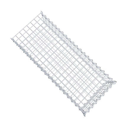 Gabion rapporté type 2 100 cm x 20 cm x 40 cm (L x H x P), mailles 5 cm x 5 cm, spirale