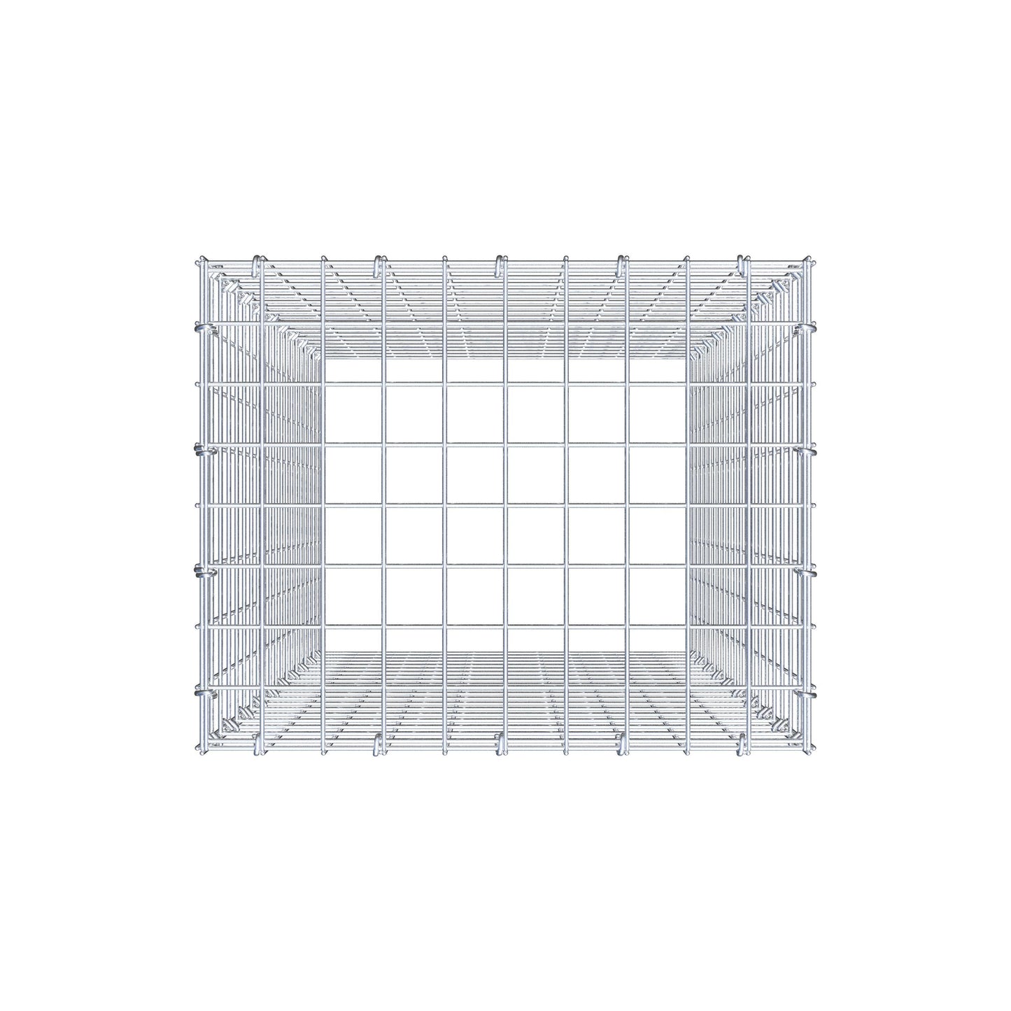 Gabbione aggiuntivo di tipo 3 100 cm x 50 cm x 40 cm (L x H x P), maglia 5 cm x 5 cm, anello a C