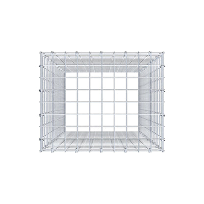 Gabbione aggiuntivo di tipo 3 100 cm x 50 cm x 40 cm (L x H x P), maglia 5 cm x 5 cm, anello a C