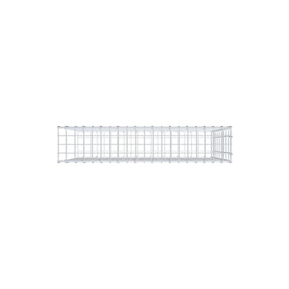 Monteret gabion type 2 100 cm x 90 cm x 20 cm, maskestørrelse 5 cm x 10 cm, C-ring