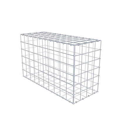 Gabion 100 cm x 60 cm x 40 cm (L x H x D), maskstorlek 10 x 10 cm, spiralring