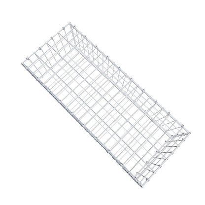 Gabion 100 cm x 30 cm x 40 cm (L x H x D), maskstorlek 5 x 10 cm, spiralring