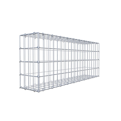 Gabion 100 cm x 40 cm x 20 cm (L x H x P), mailles 5 cm x 10 cm, anneau en C