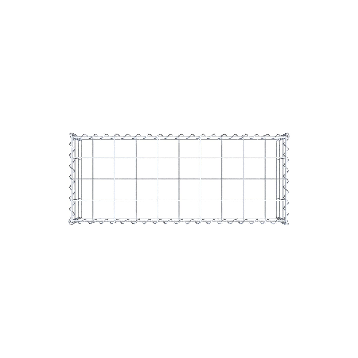 Grown-on gabion type 3 100 cm x 30 cm x 40 cm (L x H x D), mesh size 10 cm x 10 cm, spiral