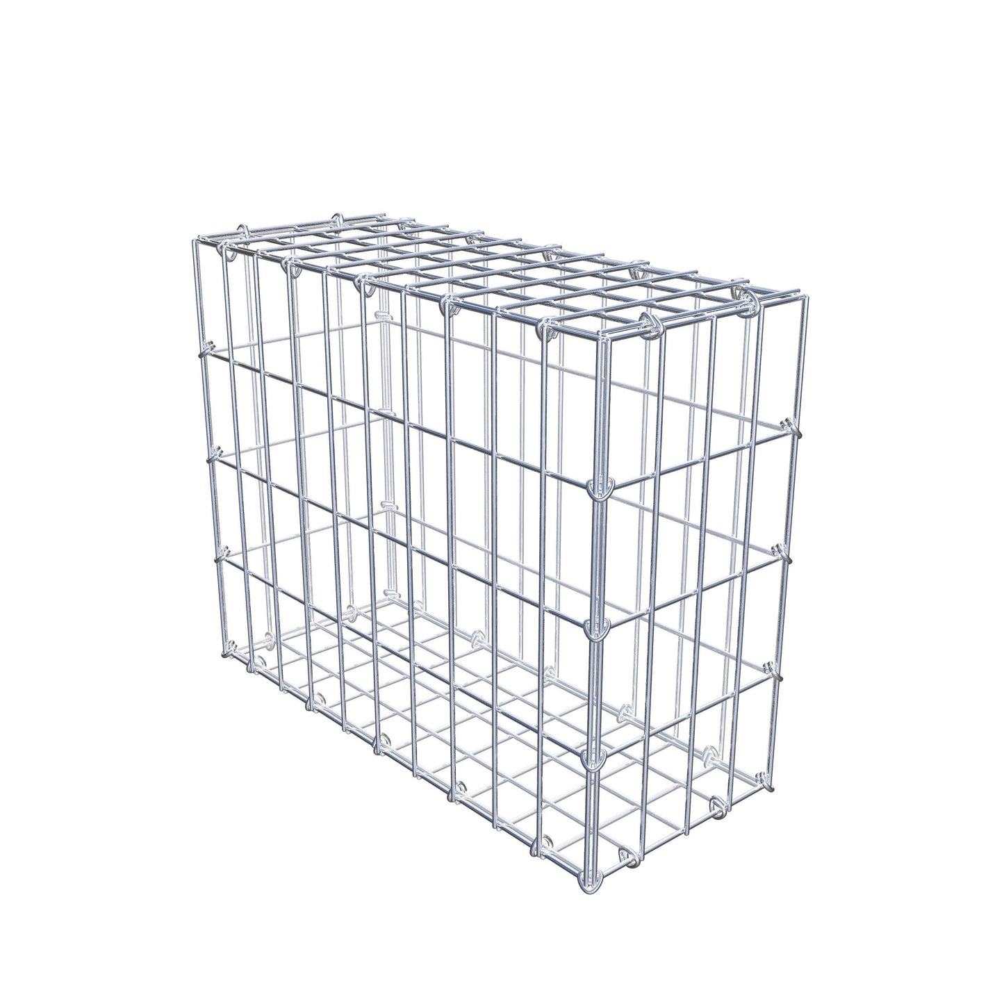 Schanskorf 50 cm x 40 cm x 20 cm (L x H x D), maaswijdte 5 cm x 10 cm, C-ring