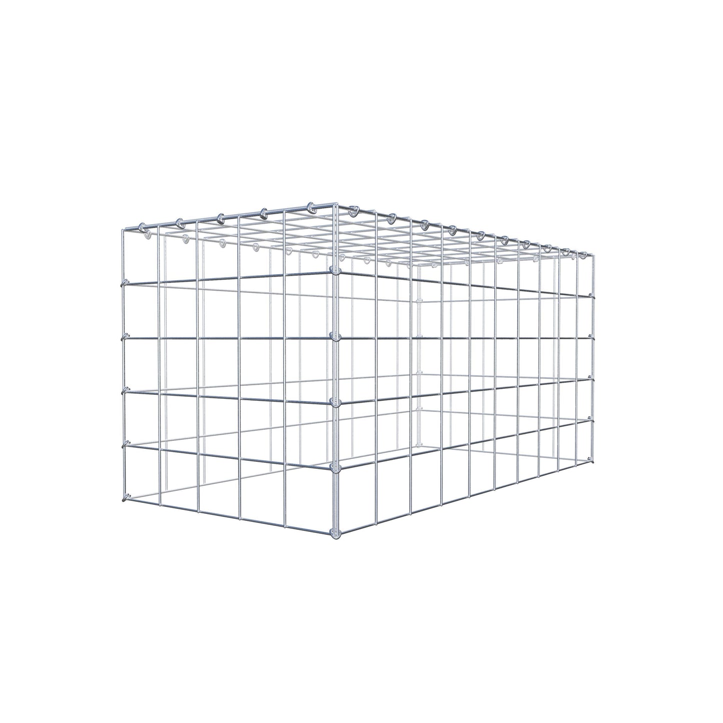 Anbaugabione Typ 3 100 cm x 50 cm x 50 cm (L x H x T), Maschenweite 10 cm x 10 cm, C-Ring