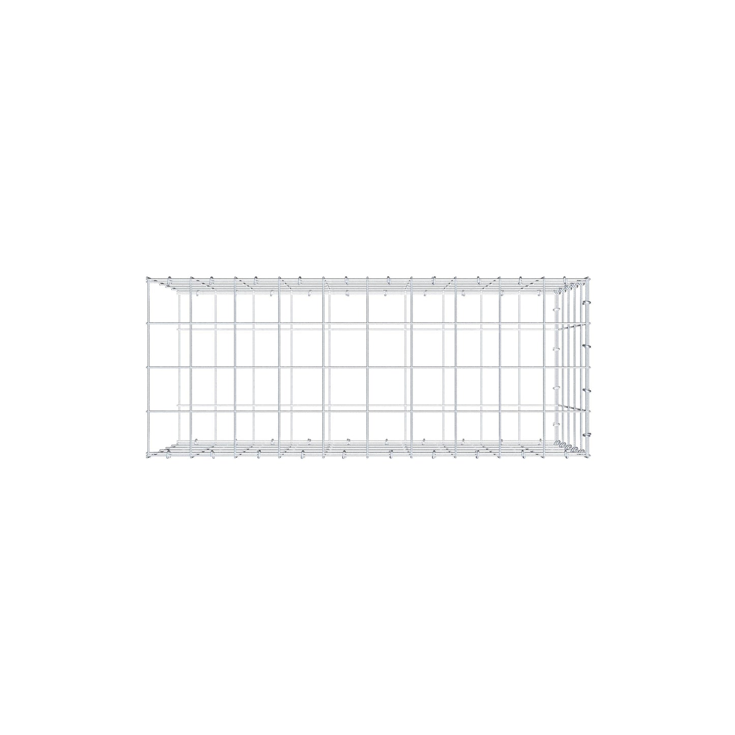Fourche rapportée type 2 100 cm x 50 cm x 40 cm (L x H x P), mailles 10 cm x 10 cm, anneau C
