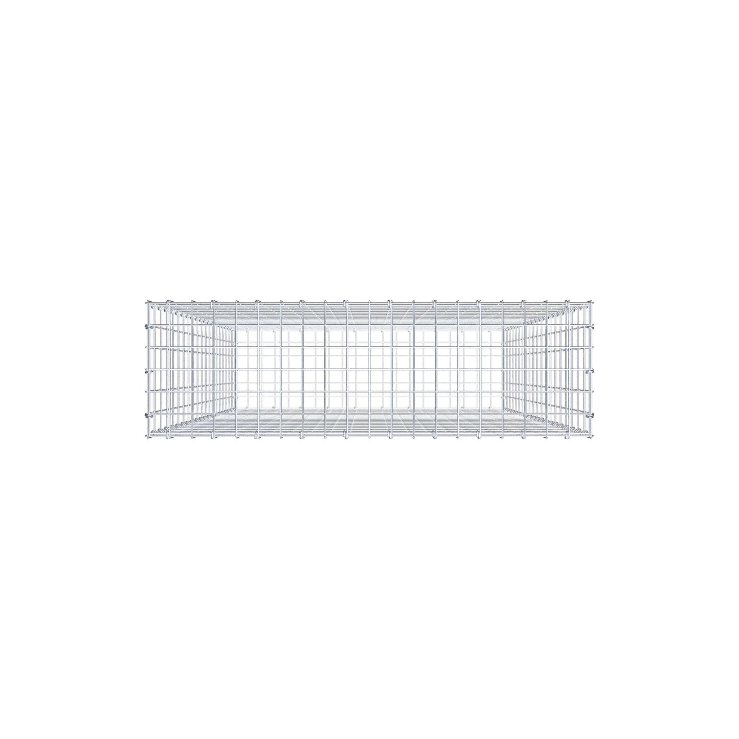 Schanskorf 200 cm x 100 cm x 30 cm (L x H x D), maaswijdte 5 cm x 10 cm, C-ring