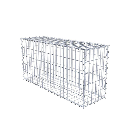 Economy set 3x Gabion 100 cm x 50 cm x 30 cm (L x H x D), mesh size 5 cm x 10 cm, spiral