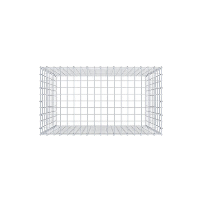 Anbaugabione Typ 3 100 cm x 90 cm x 50 cm (L x H x T), Maschenweite 5 cm x 10 cm, C-Ring