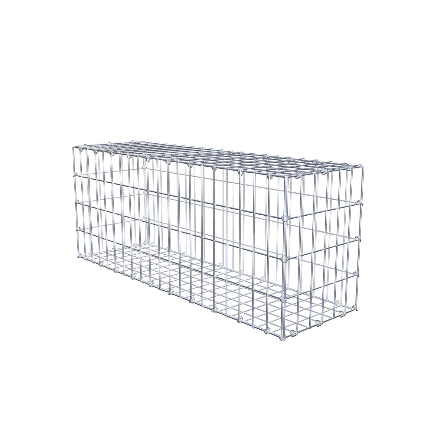 Gabion 100 cm x 40 cm x 30 cm (L x H x P), mailles 5 cm x 10 cm, anneau en C