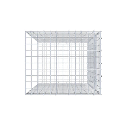 Bevestigbare schanskorf type 2 100 cm x 60 cm x 50 cm (L x H x D), maaswijdte 5 cm x 5 cm, C-ring