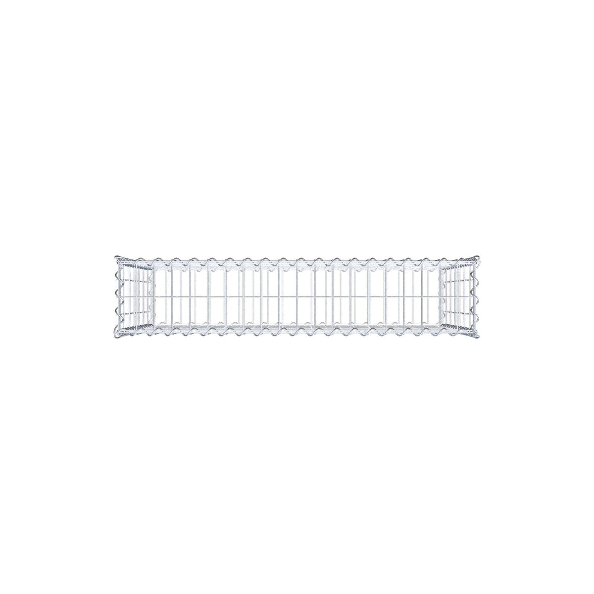 Schanskorf 100 cm x 70 cm x 20 cm (L x H x D), maaswijdte 5 cm x 10 cm, spiraalvormig