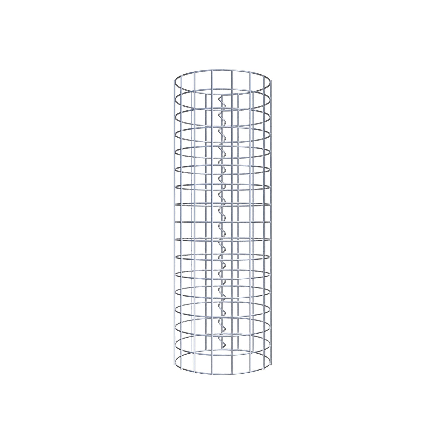 Colonne de gabion ronde 27 cm de diamètre, 80 cm de hauteur, maille 5 cm x 5 cm