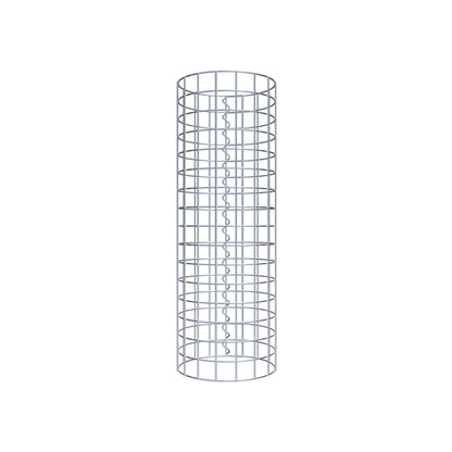 Colonne de gabion ronde 27 cm de diamètre, 80 cm de hauteur, maille 5 cm x 5 cm