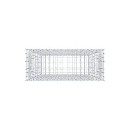 Gabion 200 cm x 100 cm x 40 cm (L x H x D), maskestørrelse 5 cm x 10 cm, C-ring