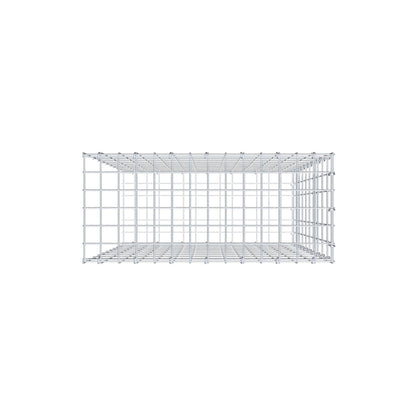 Fourche rapportée type 2 100 cm x 70 cm x 30 cm, mailles 5 cm x 10 cm, anneau en C